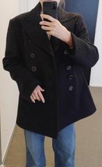 Wollen jas BIKKEMBERGS, antraciet kleur, Kleding | Dames, Maat 38/40 (M), Zwart, Ophalen of Verzenden, Bikkembergs