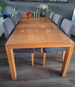 Zware eiken houten tafel, Huis en Inrichting, Ophalen, Gebruikt, 100 tot 150 cm, Eikenhout