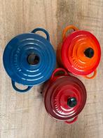 Le creuset mini ovenpannetjes cocottes, Huis en Inrichting, Keuken | Potten en Pannen, Ophalen of Verzenden, Zo goed als nieuw