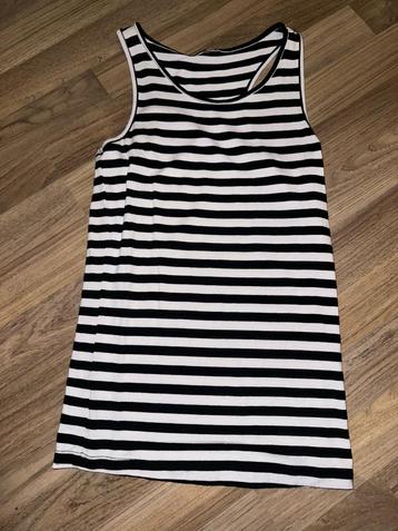 Top singlet hemd shirt zwart wit zwarte witte 146 ? beschikbaar voor biedingen