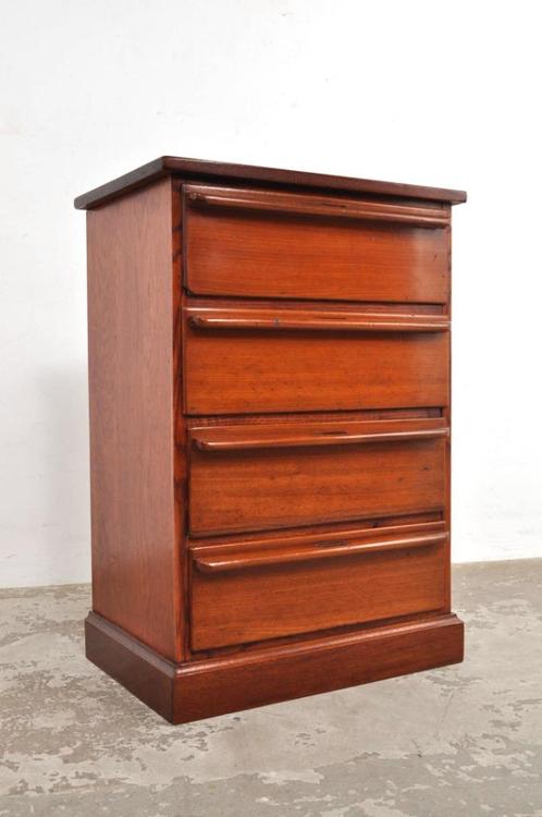 Vintage mahonie archiefkast ladekast jaren 40, Huis en Inrichting, Kasten | Roldeurkasten en Archiefkasten, Gebruikt, Ophalen of Verzenden
