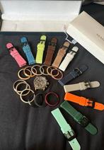 Complete Marc Coblen horloge set, Overige merken, Leer, Staal, Ophalen of Verzenden