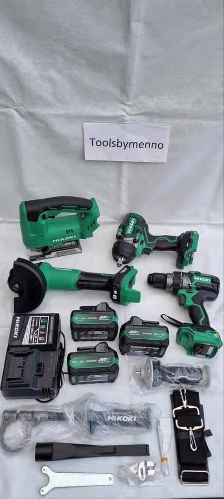 NIEUW 4 delige HiKoki combiset/comboset 36V-18V 5.0Ah Li-Ion, Doe-het-zelf en Verbouw, Gereedschap | Handgereedschap, Nieuw, Ophalen of Verzenden