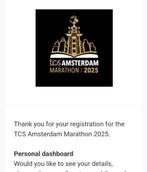Startbewijs TCS hele Marathon Amsterdam, Tickets en Kaartjes, Eén persoon
