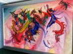 Olieverf schilderij D Bakhuizen te koop 60x90 cm, Antiek en Kunst, Ophalen