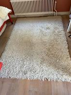Wollen Hoogpolig Kleed 140x190cm, Huis en Inrichting, Ophalen, Gebruikt, 100 tot 150 cm, Wit