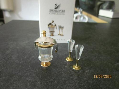 Swarovski memories champage fles met koeler en glazen, incl., Verzamelen, Swarovski, Nieuw, Ophalen of Verzenden