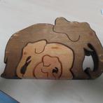 Houten olifantjes olifanten 3 in elkaar, Antiek en Kunst, Verzenden