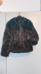 Fake fur Winterjas Monki M, Maat 38/40 (M), Zwart, Ophalen of Verzenden, Zo goed als nieuw