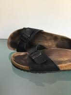 GRATIS VERZENDEN | BIRKENSTOCK leren zwarte slippers 40, Kleding | Dames, Schoenen, Slippers, Zo goed als nieuw, Birkenstock, Zwart