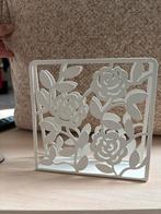 Decoratieve Servettenhouder met Bloemen, Ophalen, Wit, Zo goed als nieuw, Metaal