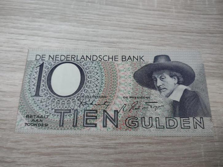 Vrijwel UNC biljet 10 gulden Staalmeester, 1943, Postzegels en Munten, Bankbiljetten | Nederland, 10 gulden, Ophalen of Verzenden