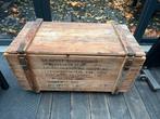 Vintage Houten Kist, Ophalen, Gebruikt, 50 tot 100 cm, 50 tot 75 cm