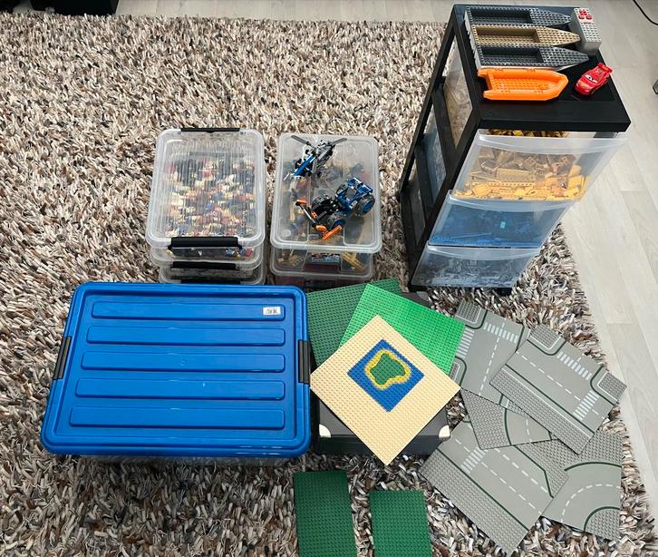 Grote Lego Verzameling (m.u.v. opbergsysteem/boekjes 15kg), Kinderen en Baby's, Speelgoed | Duplo en Lego, Gebruikt, Lego, Losse stenen