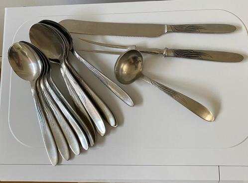 Gero zilmeta model 520 tango - vlammetje – paardenstaart, Huis en Inrichting, Keuken | Bestek, Gebruikt, Los bestek, Rvs of Chroom