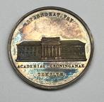 Groningen. Zilveren Penning Inwijding Academiegebouw 1850, Postzegels en Munten, Penningen en Medailles, Ophalen of Verzenden