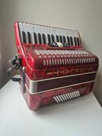 Scarlatti accordeon, Muziek en Instrumenten, Accordeons, 72-bas, Met koffer, Toetsaccordeon, Zo goed als nieuw