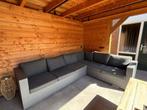 Hoekbank inclusief kussens, Tuin en Terras, Tuinsets en Loungesets, Ophalen, Kunststof, Gebruikt, 6 zitplaatsen