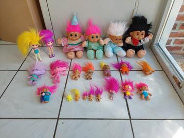Trollenpoppen Collectie - 22 stuks! beschikbaar voor biedingen