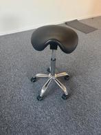 Zadelkruk op wielen - Ergonomisch, Huis en Inrichting, Krukjes, Ophalen, In hoogte verstelbaar, Gebruikt, Staal