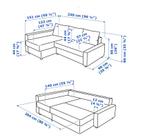 friheten Corner sofa bed Bomstad black, Sofa Bed, Gebruikt, 125 tot 150 cm, Driepersoons