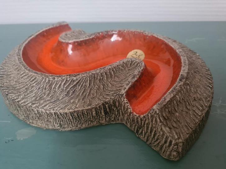 Jan van Erp vintage Fat Lava schaal / asbak keramiek, Antiek en Kunst, Antiek | Keramiek en Aardewerk, Ophalen of Verzenden