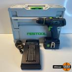 Festool T18+3 18V Boorschroefmachine + oplader, Doe-het-zelf en Verbouw, Gereedschap | Boormachines, Gebruikt