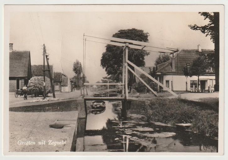 Groeten uit Zegveld 1954, Verzamelen, Ansichtkaarten | Nederland, Gelopen, Utrecht, 1940 tot 1960, Ophalen of Verzenden