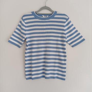Object shirt lichtblauw / gebroken wit maat S nieuw! beschikbaar voor biedingen
