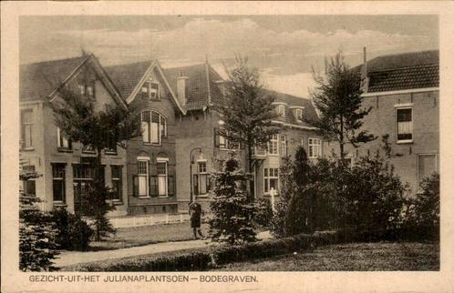 Bodegraven - Julianaplantsoen, Verzamelen, Ansichtkaarten | Nederland, Ongelopen, Zuid-Holland, 1920 tot 1940, Ophalen of Verzenden