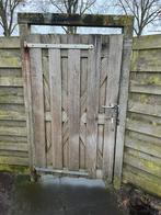 Hardhouten poort, Tuin en Terras, Ophalen of Verzenden, Zo goed als nieuw, Draaipoort, 150 tot 200 cm