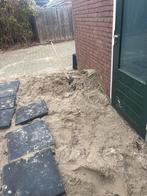 Gratis zand ophalen - ca. 0,5 kuub, Tuin en Terras, Ophalen, Gebruikt, Overige typen, Minder dan 5 m²