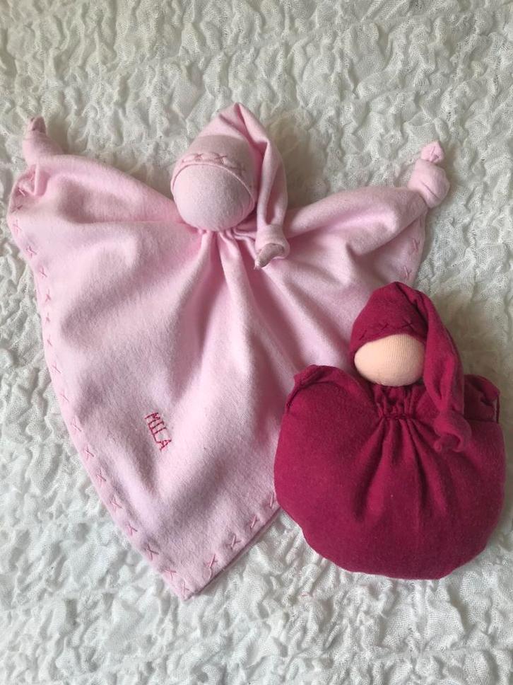 Lappenpop zonnekind wiegepop vlinderpop antroposofisch, Kinderen en Baby's, Speelgoed | Knuffels en Pluche, Nieuw, Overige typen