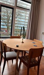 Houten eettafel fonQ, Huis en Inrichting, Complete eetkamers, Ophalen, Zo goed als nieuw, 4 tot 6 stoelen
