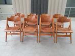 Egon Eiermann vintage folding chairs se18 60's plywood, Gebruikt, Hout, Ophalen