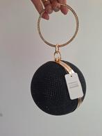 Zwarte Avondtasje met Strass, Ophalen of Verzenden, Zo goed als nieuw, Zwart, Avondtasje