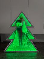 Kerstdecoratie 3D spiegeling kerstboom hert, Ophalen of Verzenden, Zo goed als nieuw