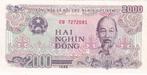 Vietnam 2000 dong 1988, Verzenden, Zuidoost-Azië, Los biljet
