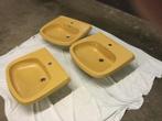 Gratis .3 retro wasbakken, Doe-het-zelf en Verbouw, Sanitair, Ophalen, Gebruikt, Steen, Wastafel