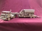 DAF YT 616 met oplegger en DAF YA 328., Verzamelen, Ophalen of Verzenden, Landmacht, Nederland, Miniatuur of Beeldje