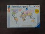 Wereldkaart puzzel - 500 stukjes, Ophalen of Verzenden, 500 t/m 1500 stukjes, Zo goed als nieuw, Legpuzzel