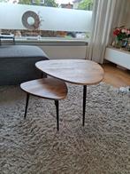 Salontafeltjes mango hout, Huis en Inrichting, Tafels | Salontafels, Ophalen, Gebruikt, 50 tot 100 cm, 50 tot 100 cm
