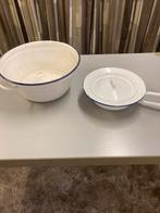 Bedpan met waskom, Antiek en Kunst, Antiek | Emaille, Ophalen