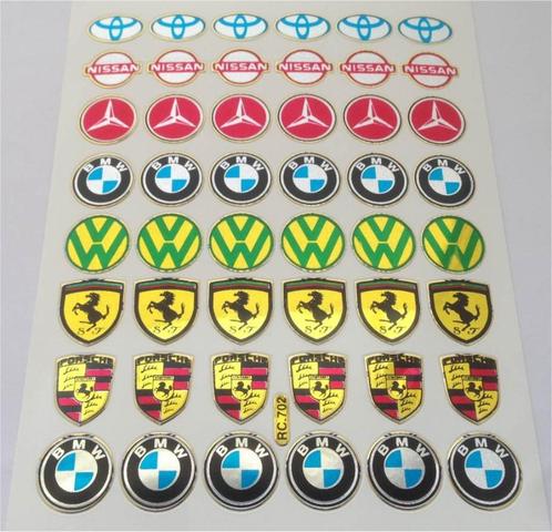 Modelbouw sponser metallic stickervel [mercedes, Ferrari] #7, Verzamelen, Stickers, Nieuw, Overige typen, Verzenden