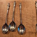6 Apostelverzilverd vorkjes en 3 Apostel lepeltjes, Antiek en Kunst, Ophalen of Verzenden