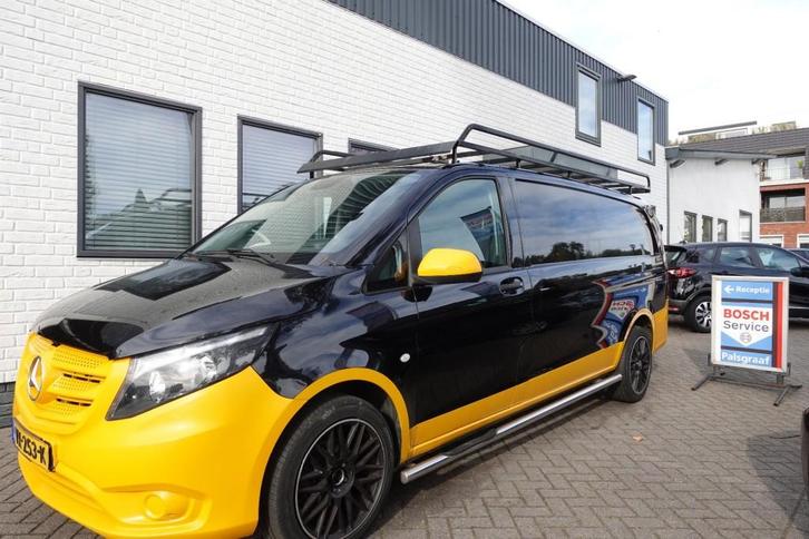 Mercedes-benz VITO 111 CDI LANG L3 Zwart, Auto's, Bestelauto's, Bedrijf, ABS, Airbags, Airconditioning, Bluetooth, Centrale vergrendeling