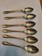 6 verzilverd theelepels, Ophalen of Verzenden