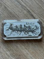 Zilverkleurige munt met paarden op de voorzijde, Ophalen of Verzenden, Midden-Oosten, Losse munt