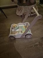 Houten Baby Walker met Blokken, Ophalen of Verzenden, Zo goed als nieuw, Babygym, Met wieltjes