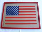 Vintage Amerikaanse Vlag Wandspiegel USA Spiegel, Minder dan 100 cm, Minder dan 50 cm, Rechthoekig, Ophalen of Verzenden